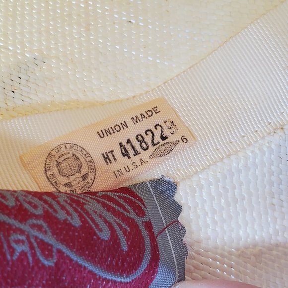 Christine Original Silk Flowers & Netting Vintage Hat - Picture 15 of 16